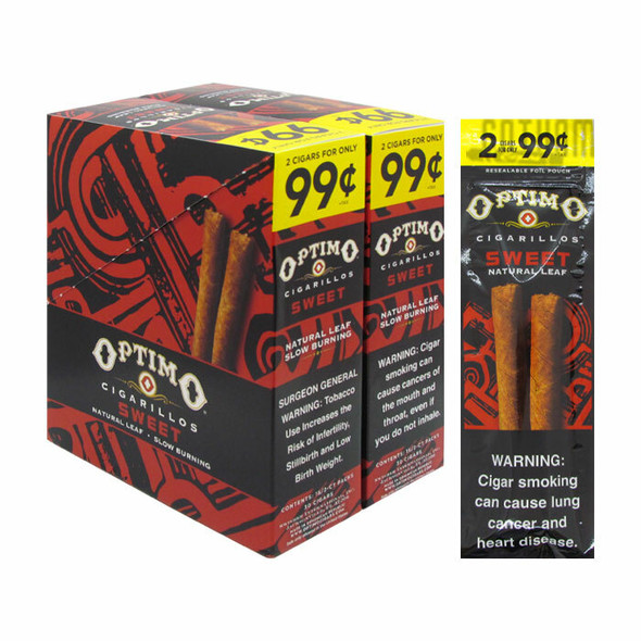 Optimo Cigarillos Sweet box and foil pouch