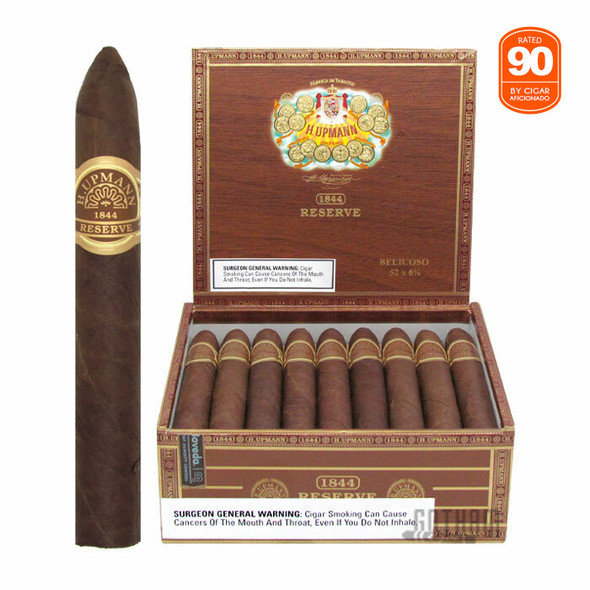 H. Upmann 1844 Reserve Belicoso open box and stick