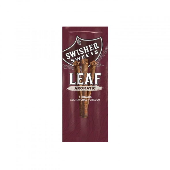 Swisher Sweet Leaf Aromatic 10/3  Pouch  3 for 2.49 front