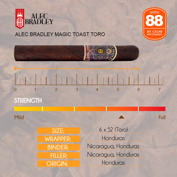 Alec Bradley Magic Toast Toro info