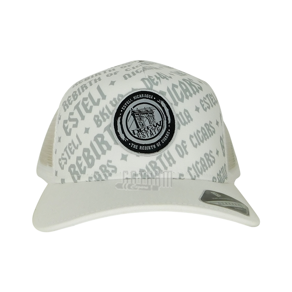 Drew Estate Logo White Hat Front