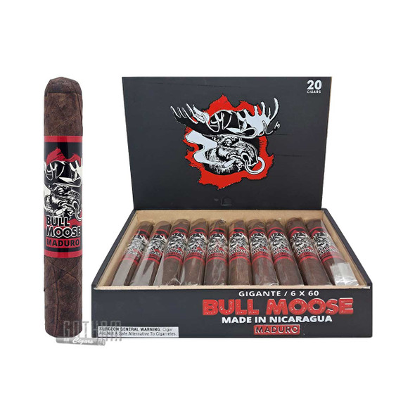 Chillin' Moose Bull Moose Maduro Gigante Box with Single Stick