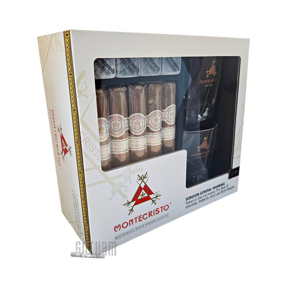 Montecristo White Whiskey Glass Set Side