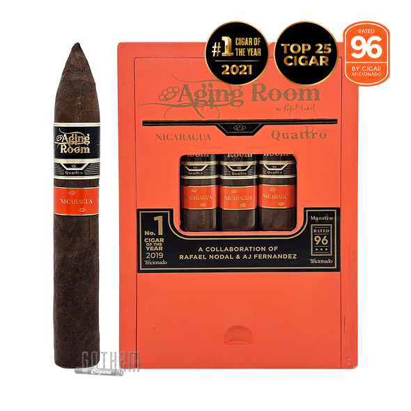 Aging Room Quattro Nicaragua Maestro Box of 10 and Stick