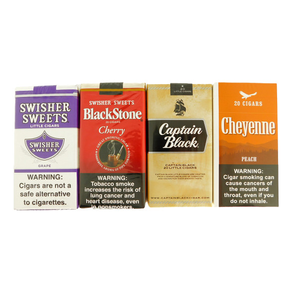 Filtered Cigar Flavors Sampler  four packs
