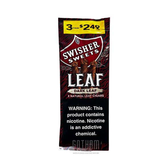 Swisher Sweets Leaf Dark Leaf - Front of the Pouch