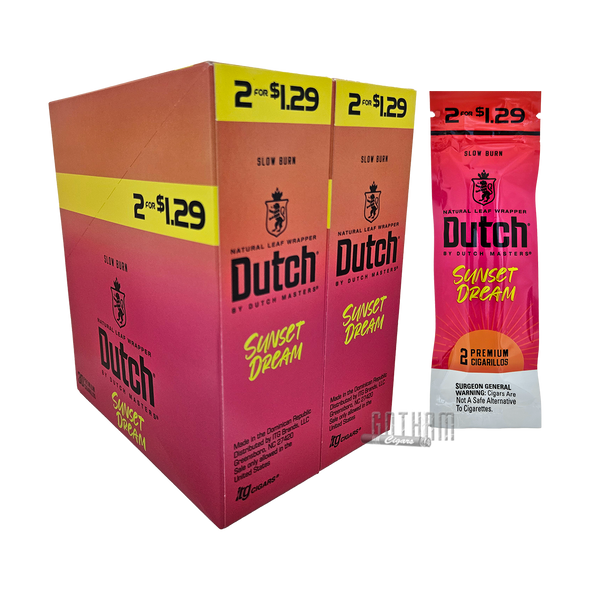 Dutch Masters Cigarillos Sunset Dream Box and Pouch