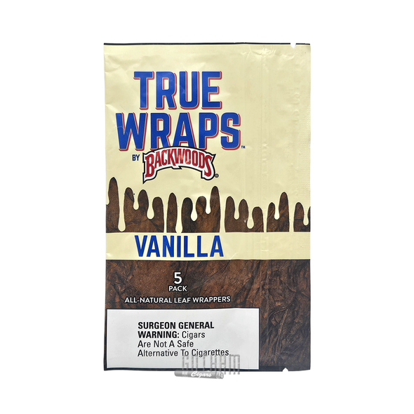 Backwoods True Wraps Vanilla - Front of the Pouch