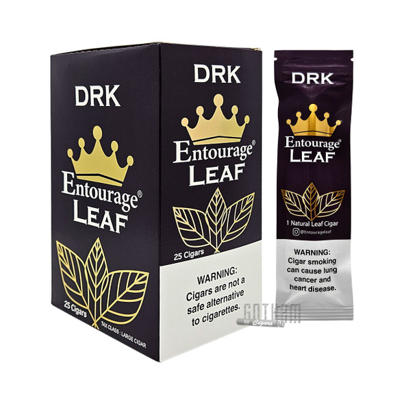 Entourage Leaf DRK Box and single pouch
