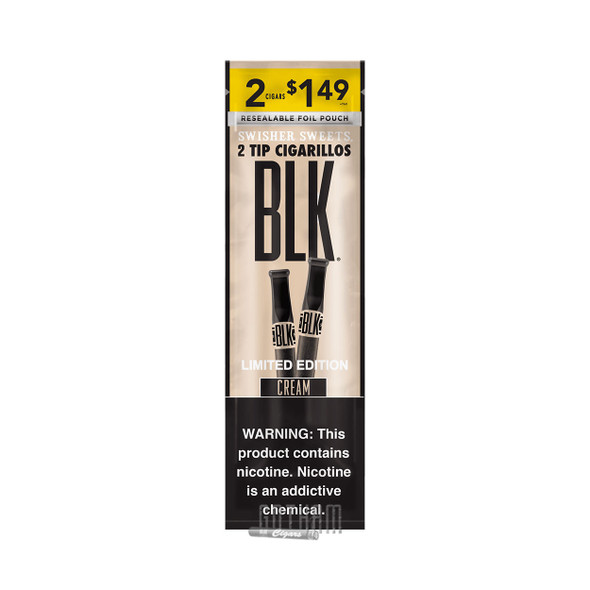 Swisher Sweets BLK Tip Cigarillos Cream Pouch