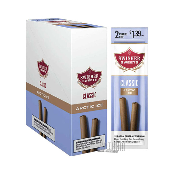 Swisher Sweets Cigarillos Arctic Ice Box with Single Pouch