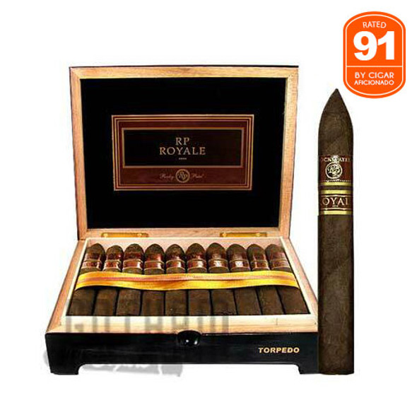 Rocky Patel Royale Torpedo Open Box and Stick