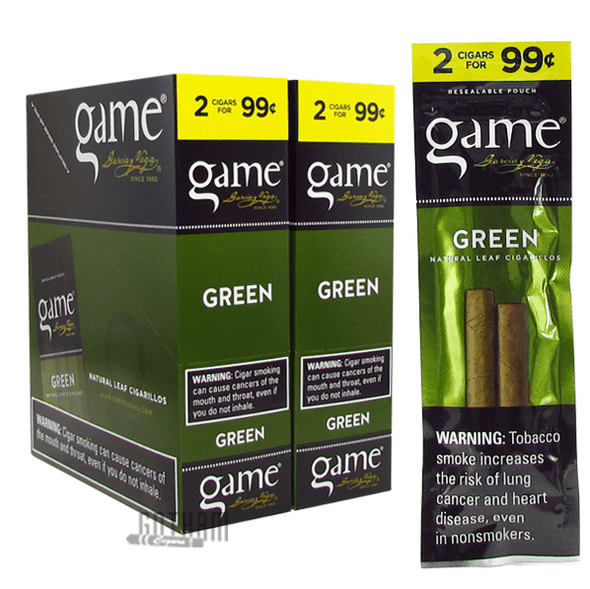 Game Cigarillos Green Box and Pack