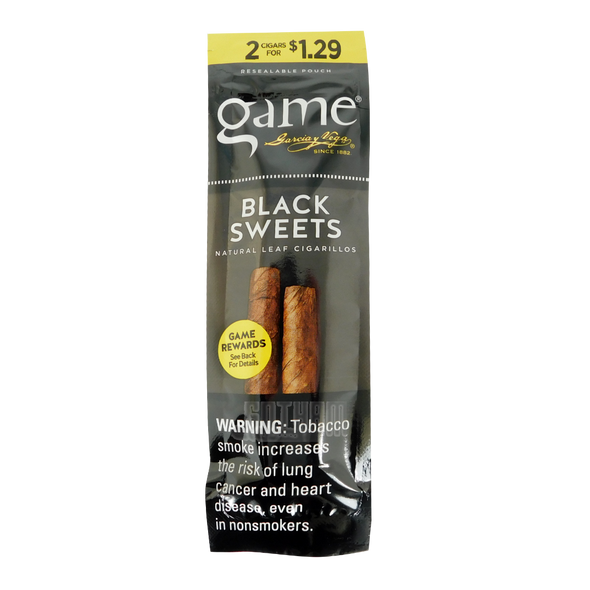 Game Cigarillos Black foilpack front