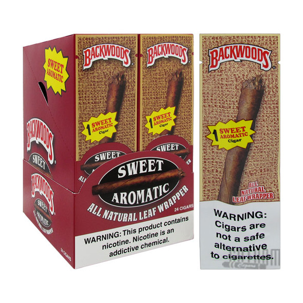 Backwoods Sweet Aromatic Singles Box and Foil Pack