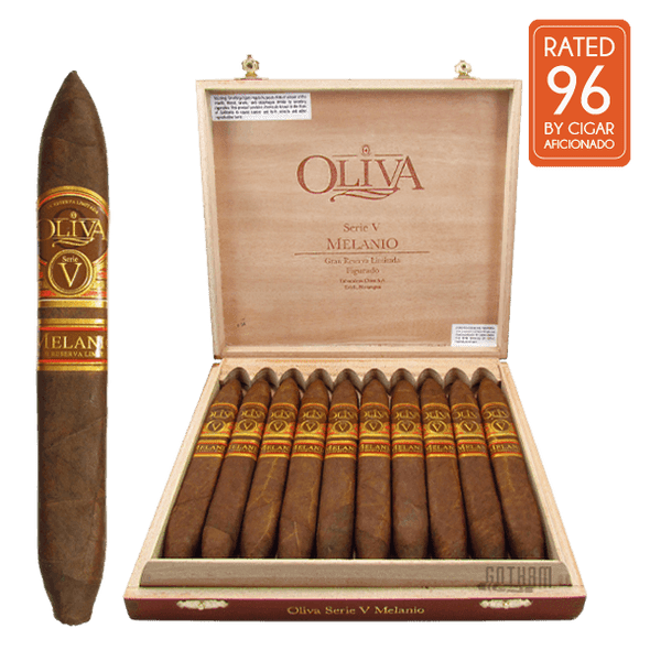 Oliva Serie V Melanio Figurado open Box and Stick