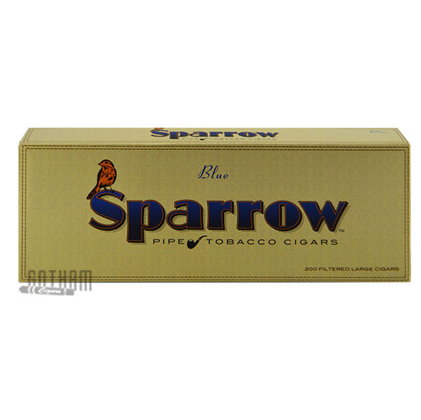 Sparrow Filtered Large Cigars Mild Blue carton