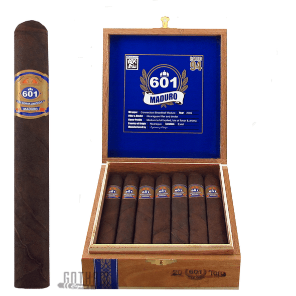 601 Blue Label Maduro Toro Box & Stick