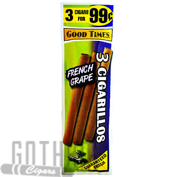 Good Times Cigarillos French Grape Pouch foilpack