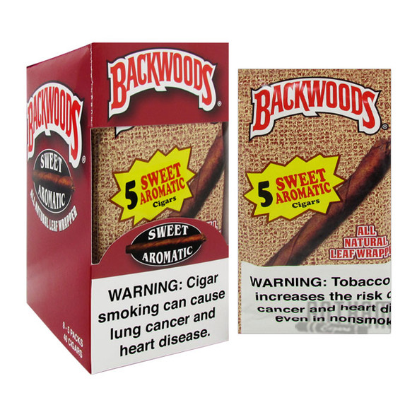 Backwoods Cigars Sweet Aromatic Box and Foil Pack Backwoods Cigars Sweet Aromatic Box and Foil Pack