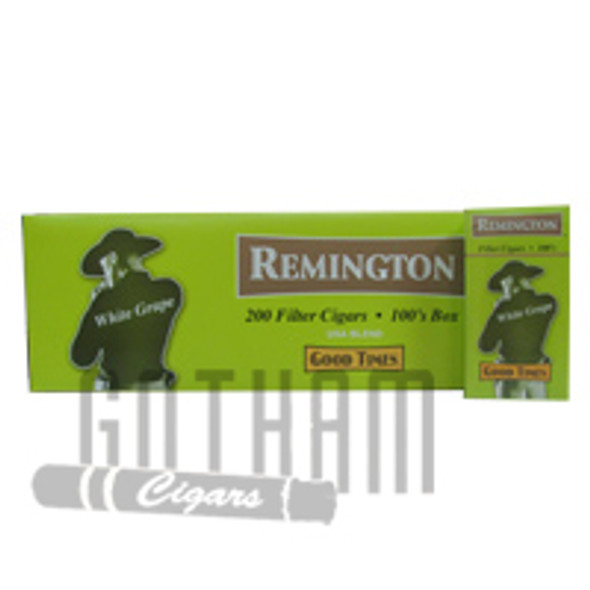 Remington Filtered Cigars White Grape carton & pack