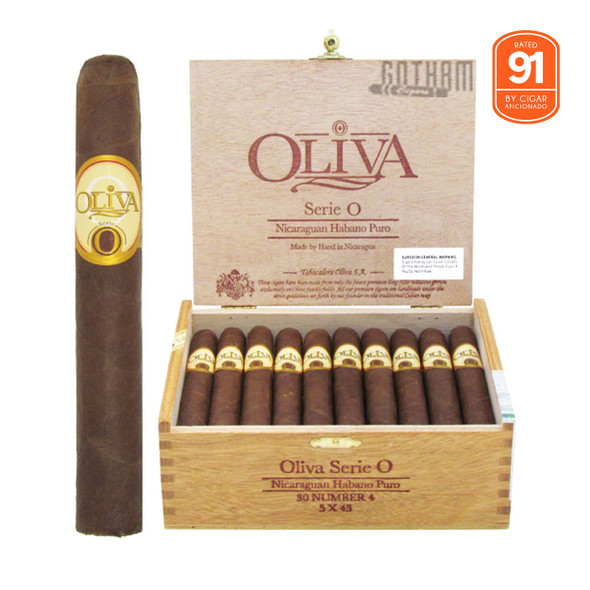 Oliva Serie O No. 4 Open box and stick
