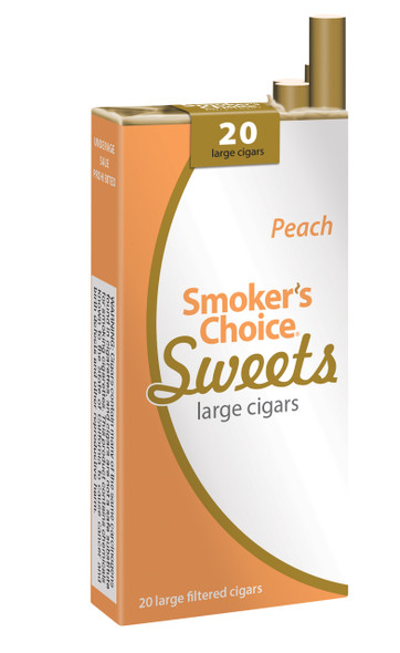 Smoker's Choice Sweets Large Cigars Peach Pack