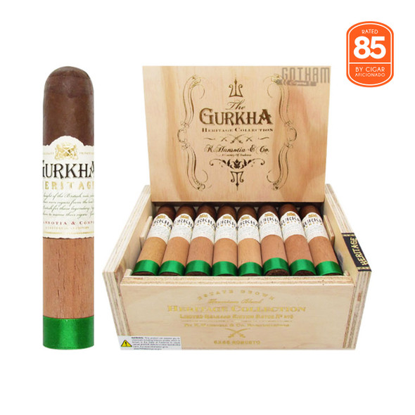 Gurkha Heritage Robusto Open Box and Stick