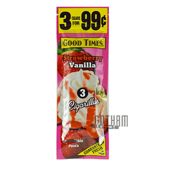 Good Times Cigarillos Strawberry Vanilla Stick