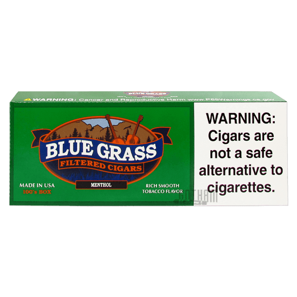 Blue Grass Filtered Cigars Menthol 100's