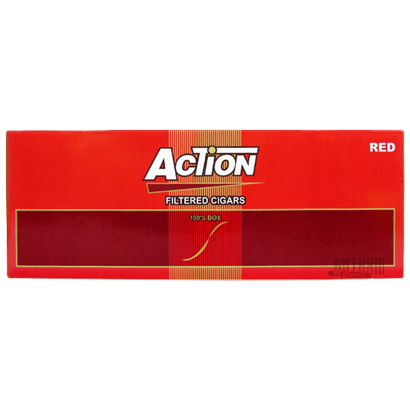 Action Filtered Cigars Red 100's Box