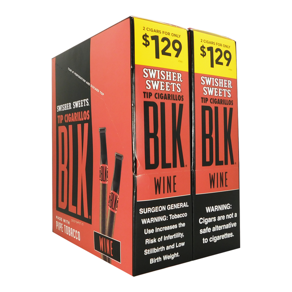 Swisher Sweets BLK Tip Cigarillos Wine box