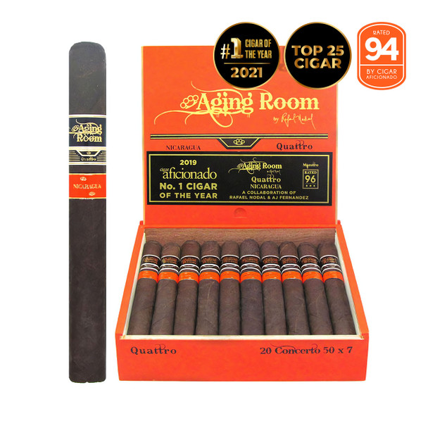 Aging Room Quattro Nicaraguan Concerto Open box and stick