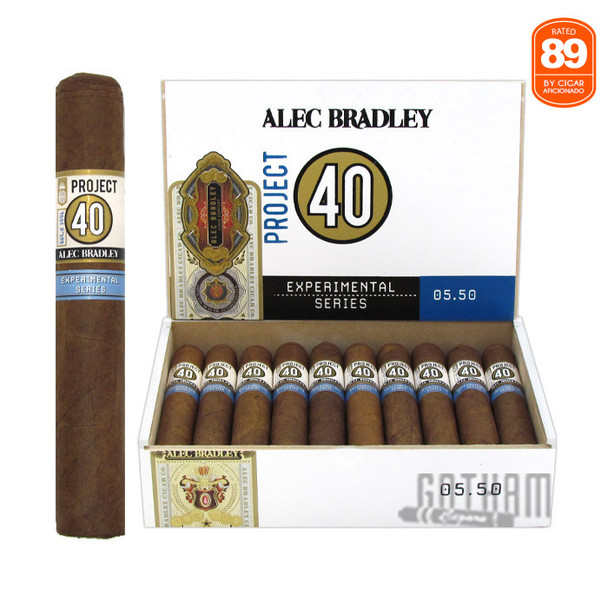 Alec Bradley Project 40 Robusto open box and stick
