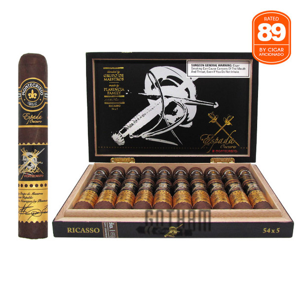 Montecristo Espada Ricasso Oscuro open box and stick