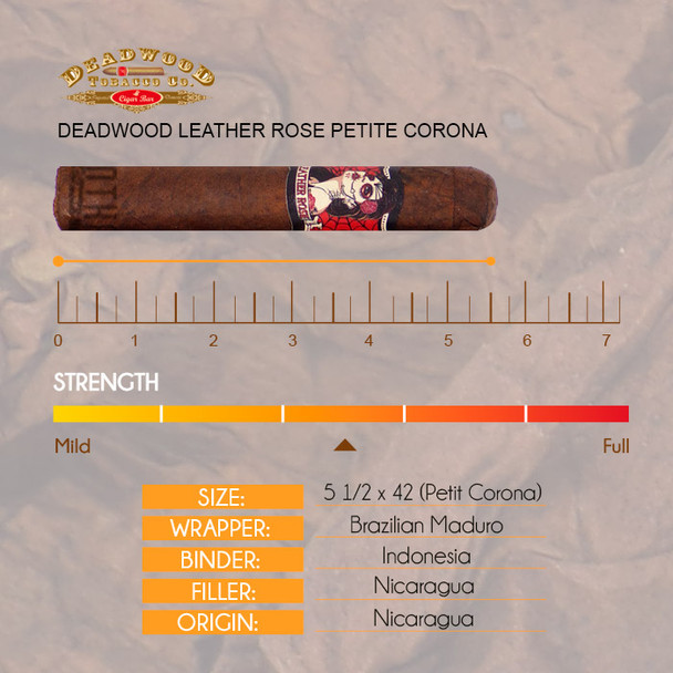 Deadwood Leather Rose Petite Corona info