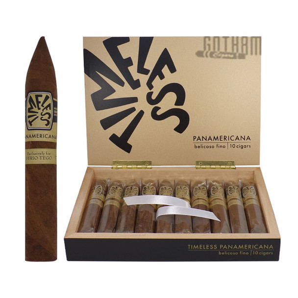 Ferio Tego Timeless Panamericana Belicoso Fino open box and stick