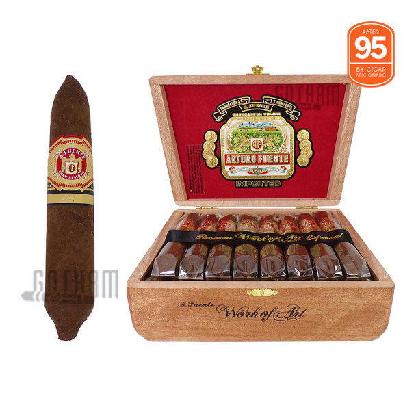 Arturo Fuente Hemingway Work of Art open box and stick