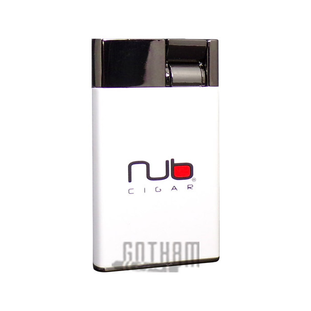 Nub Slim Single Flame Lighter White