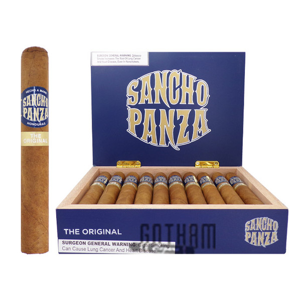 Sancho Panza Original Robusto Natural open box and stick