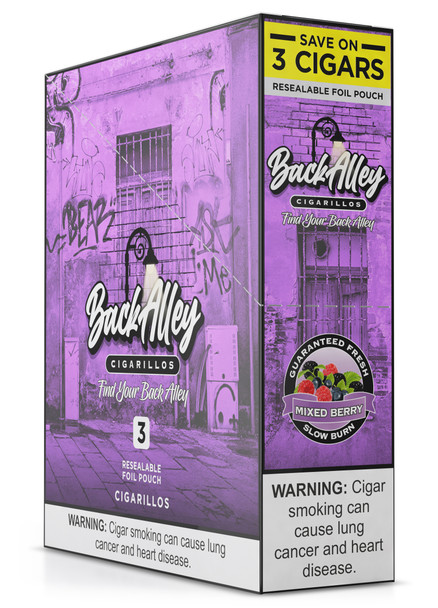 Back Alley Cigarillos Mixed Berry box