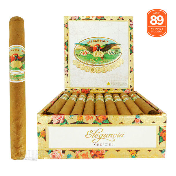 San Christobal Elegancia Churchill Open Box and Stick