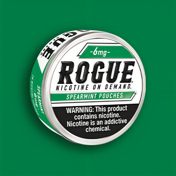 Rogue Nicotine Pouches spearmint can