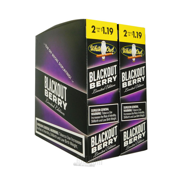 White Owl Cigarillos Blackout Berry box