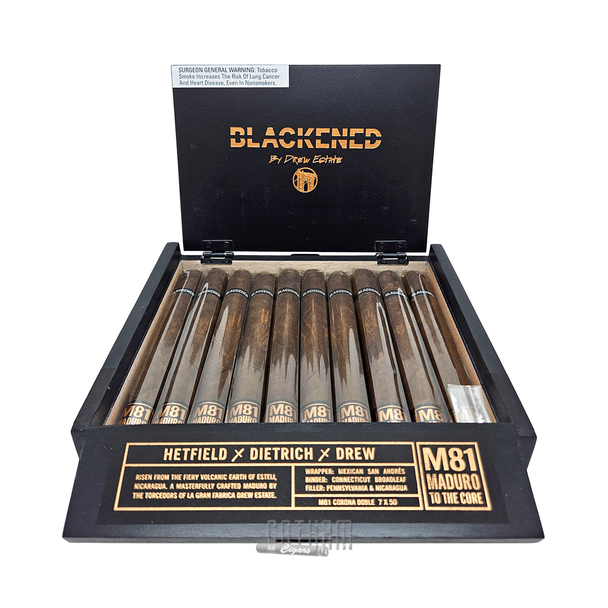 Blackened M81 Corona Doble Box