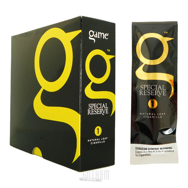 Game Cigarillos Special Reserve box with pouch