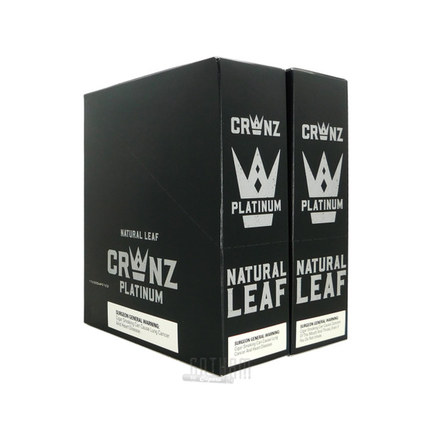 CRWNZ Natural Leaf Cigarillos Platinum box