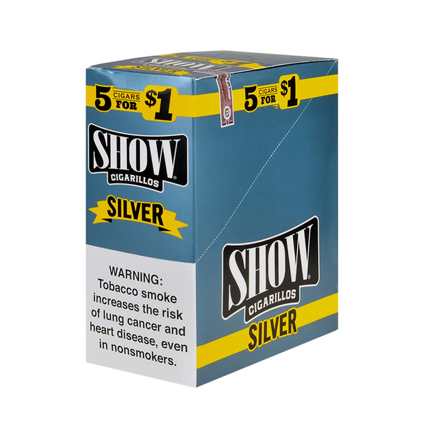 Show Cigarillos Silver box and pouch