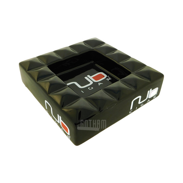 Nub Pyramid Ashtray Black Side View