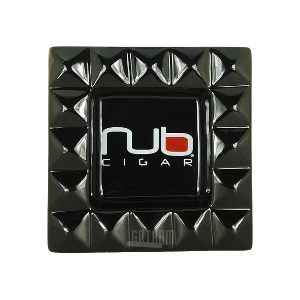 Nub Pyramid Ashtray Black Top View